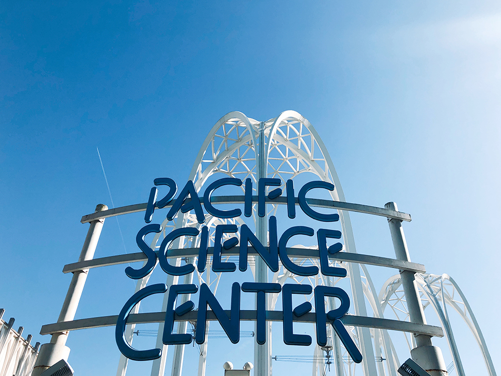 Entrance to the Pacific Science Center